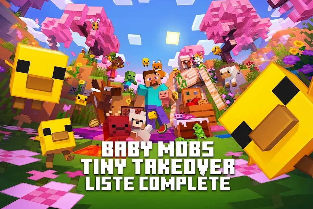 Liste complète de tous les bébés créatures de Minecraft 26.1 (Tiny Takeover)