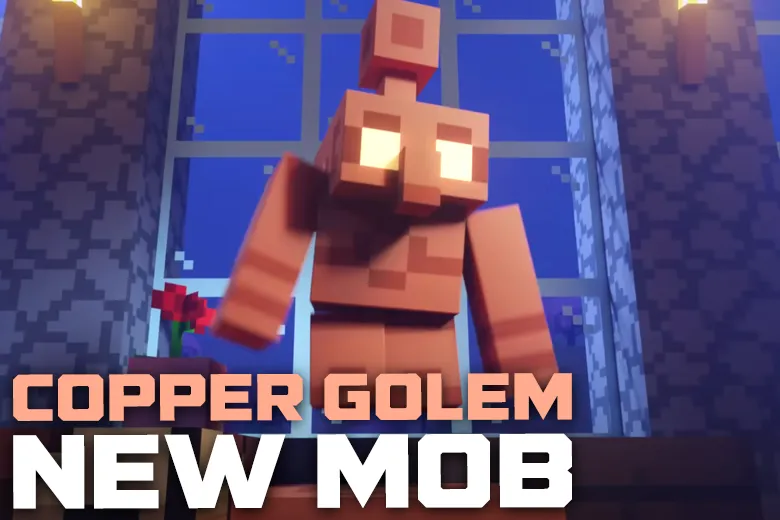 Nouveau Mob : Le Golem de Cuivre arrive en 1.21.9