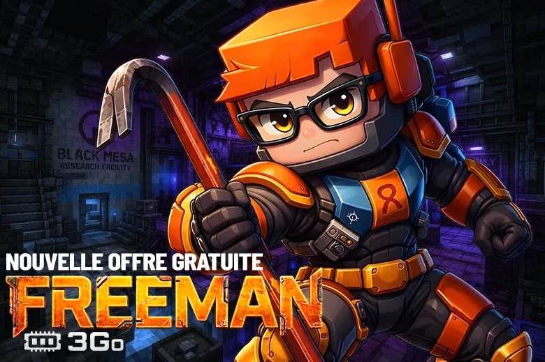 Serveur Minecraft gratuit : 15 jours offerts avec Freeman
