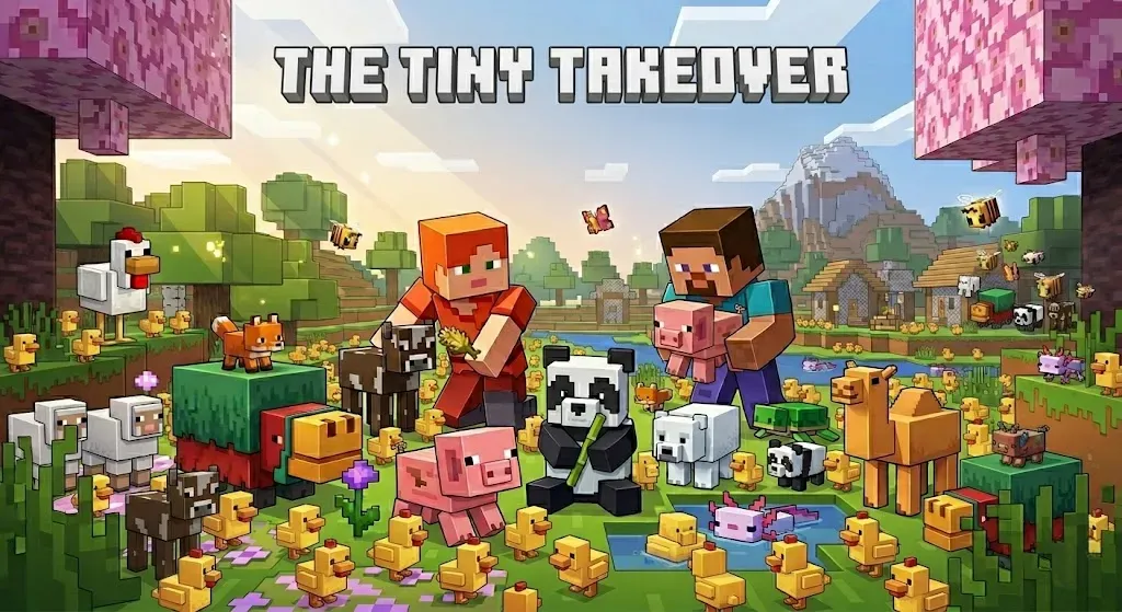 Refonte des bébés mobs dans Minecraft Java Edition 26.1 Tiny Takeover