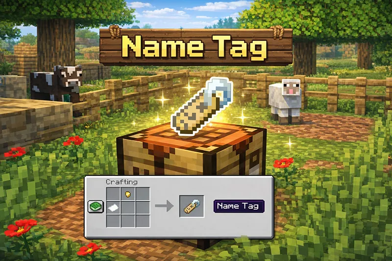 Plaques de Nom craftables et nouveaux échanges Villageois dans Minecraft 26.1